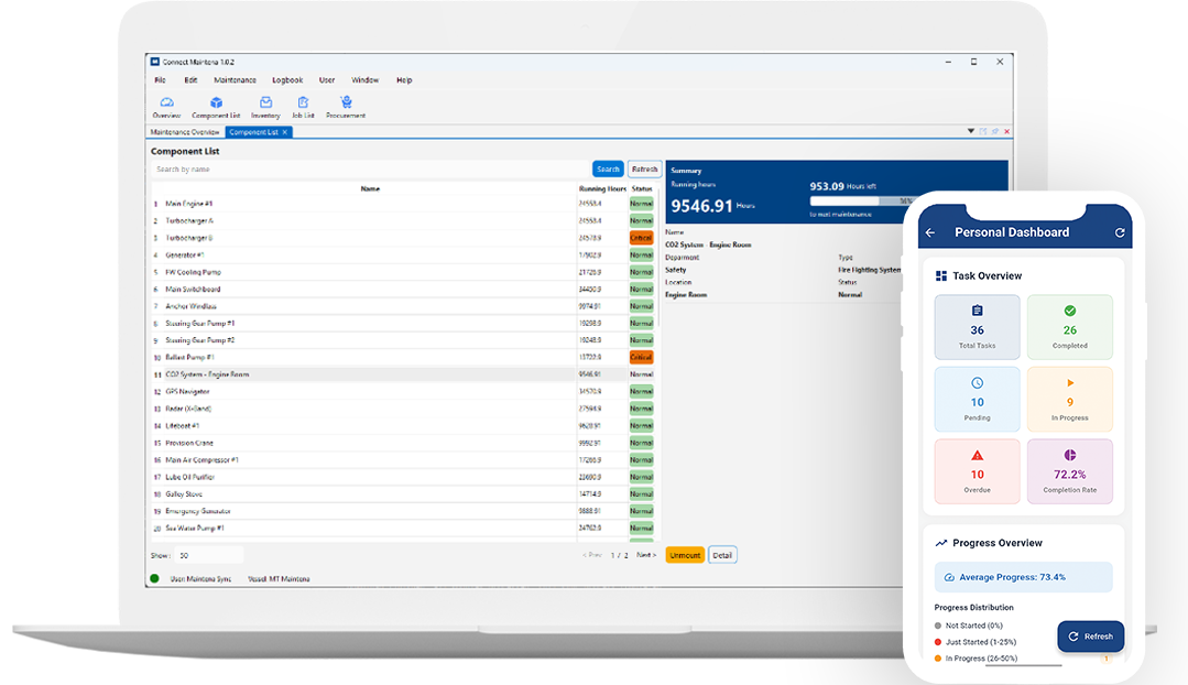 Maintena Sync Dashboard